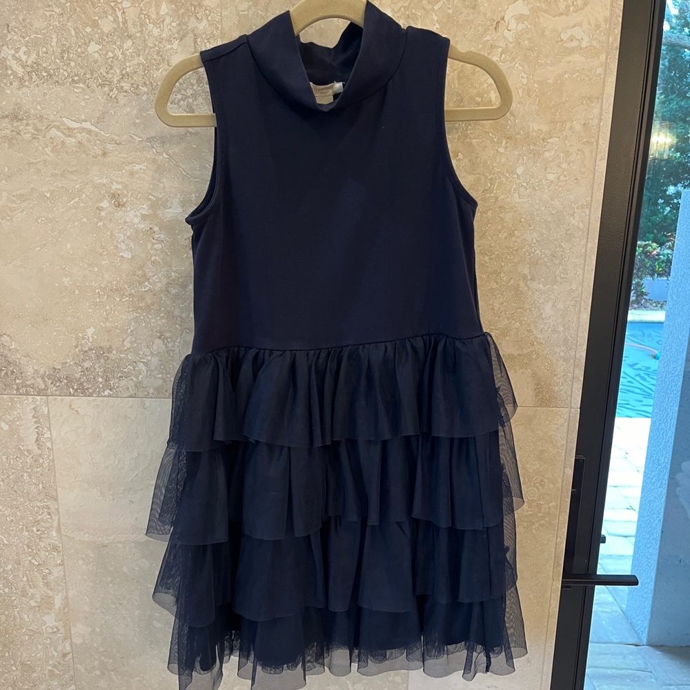 EUC Crewcuts GIRLS' TULLE TURTLENECK DRESS Sz 7